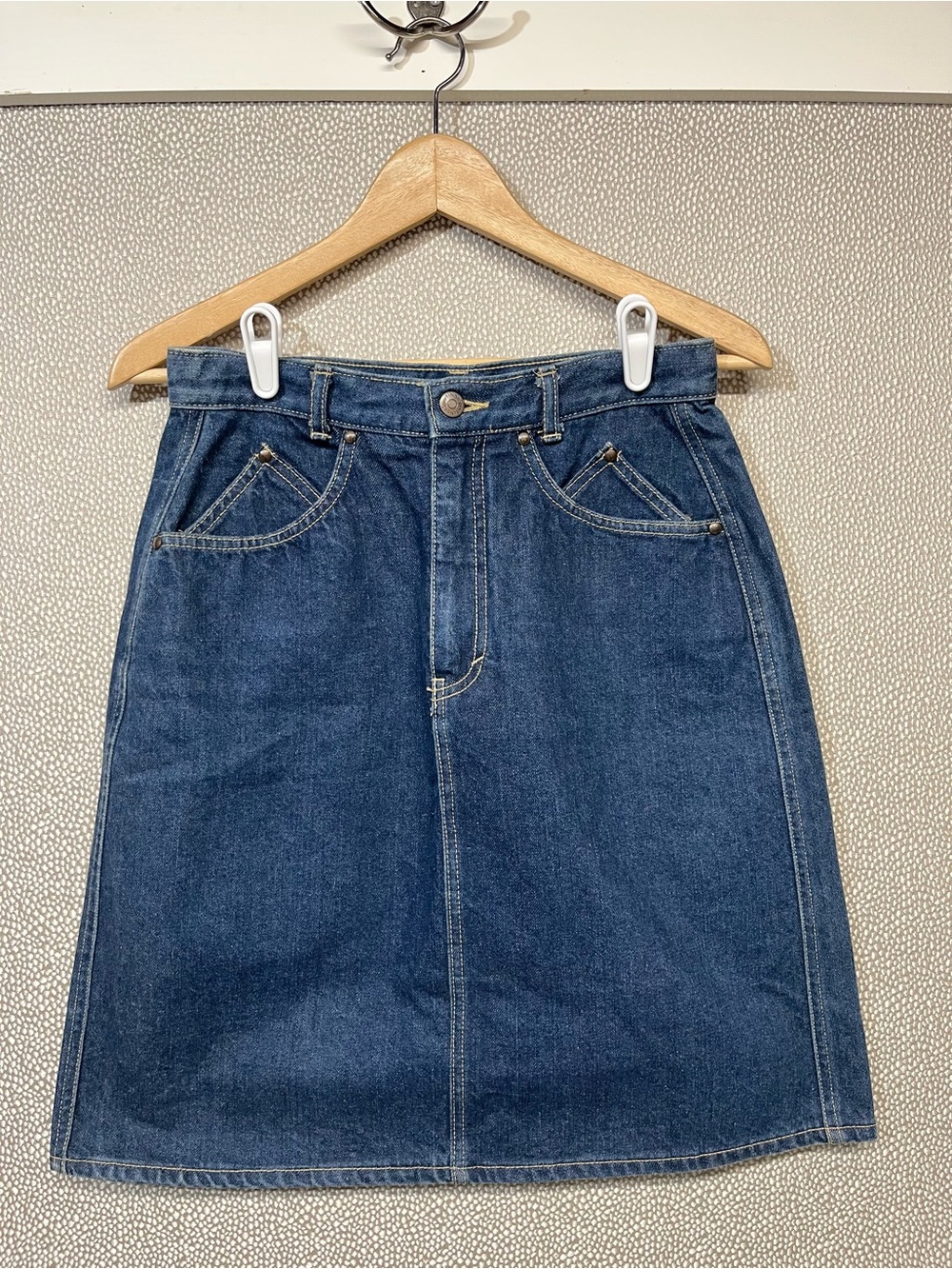 11/12 Vintage Nan Sport Classic Dark Blue Women's Denim Skirt